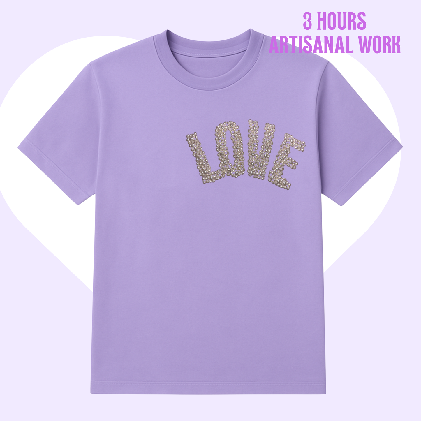 LOVE TSHIRT LILAC