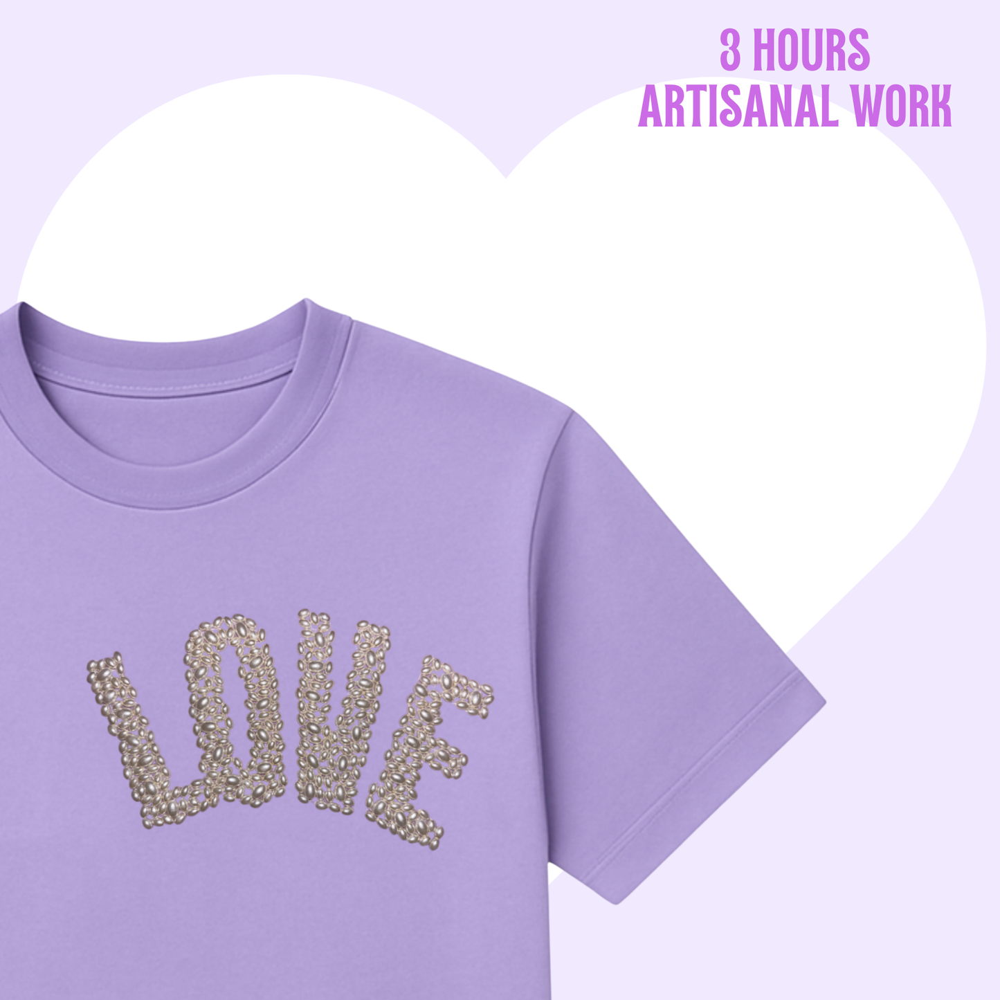 LOVE TSHIRT LILAC