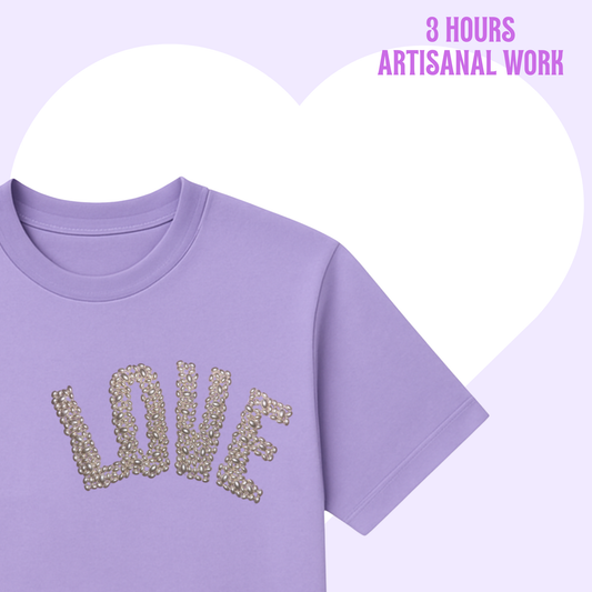 LOVE TSHIRT LILAC
