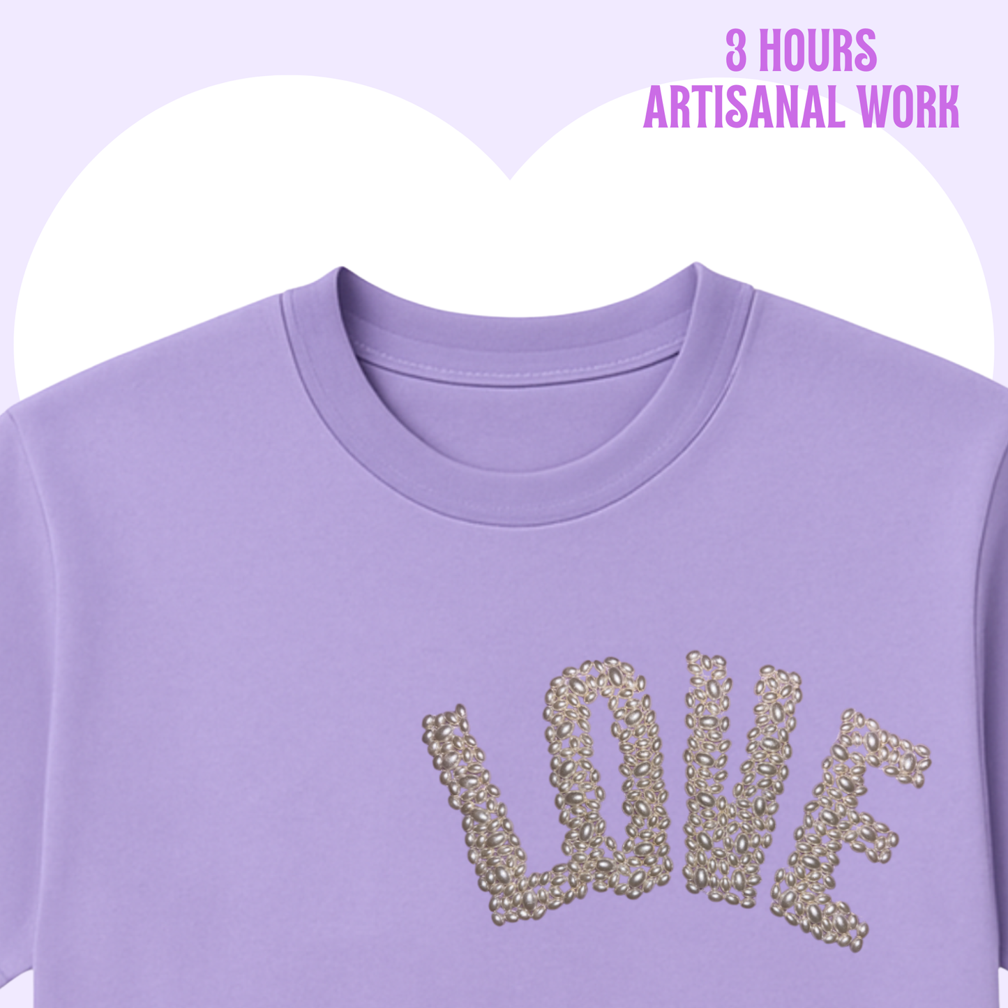 LOVE TSHIRT LILAC